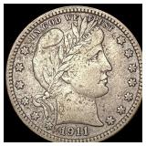 1911 Barber Quarter NEARLY UNCIRCULATED