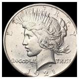 1921 Silver Peace Dollar CLOSELY UNCIRCULATED