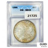 1886 Morgan Silver Dollar ICG MS65