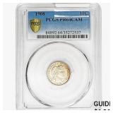 1908 Barber Dime PCGS PR64 CAM