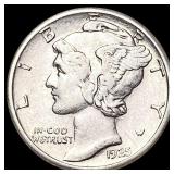 1925-S Mercury Dime CLOSELY UNCIRCULATED