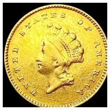 1854 Rare Gold Dollar LIGHTLY CIRCULATED