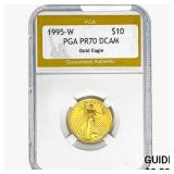 1995-W 1/4oz Gold $10 Eagle PGA PR70 DCAM