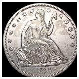 1857 Seated Liberty Half Dollar LIGHTLY