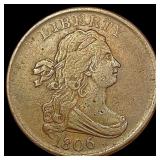 1806 Draped Bust Half Cent LIGHTLY CIRCULATED