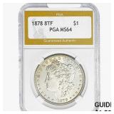 1878 8 TF Morgan Silver Dollar PGA MS64