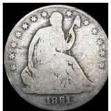 1861-O Seated Liberty Half Dollar NICELY