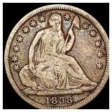 1838 Seated Liberty Dime NICELY CIRCULATED