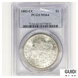 1883-CC Morgan Silver Dollar PCGS MS64