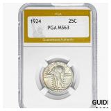 1924 Standing Liberty Quarter PGA MS63