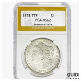 1878 REV 79 Morgan Silver Dollar PGA MS62