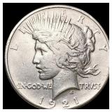 1921 Silver Peace Dollar CLOSELY UNCIRCULATED