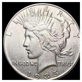 1935 Silver Peace Dollar CLOSELY UNCIRCULATED