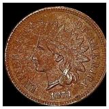 1873 Indian Head Cent LIGHTLY CIRCULATED