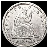 1853 Seated Liberty Quarter CLOSELY UNCIRCULATED