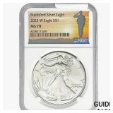 2023-W Silver Eagle NGC MS70 Burnished