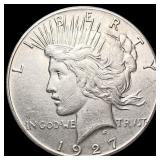 1927 Silver Peace Dollar CLOSELY UNCIRCULATED