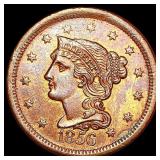 1856 Braided Hair Large Cent CHOICE AU