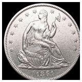 1861 Seated Liberty Half Dollar CLOSELY