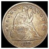 1872 Seated Liberty Dollar LIGHTLY CIRCULATED