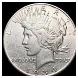 1934-S Silver Peace Dollar CLOSELY UNCIRCULATED