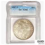 1887-O Morgan Silver Dollar ICG AU58