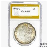 1902-O Morgan Silver Dollar PGA MS66