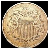 1868 Shield Nickel LIGHTLY CIRCULATED