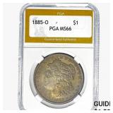 1885-O Morgan Silver Dollar PGA MS66