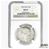 1966 SMS Kennedy Half Dollar NGC MS67