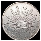 1894 Mexico Silver Un Peso CLOSELY UNCIRCULATED