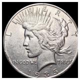 1935-S Silver Peace Dollar CLOSELY UNCIRCULATED