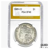 1889-CC Morgan Silver Dollar PGA XF40