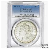 1879-S Morgan Silver Dollar PCGS MS62 REV 1878