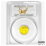 2016-W 1/10oz Gold Mercury Dime PCGS SP70