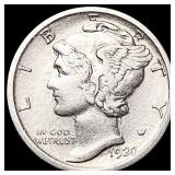 1920-D Mercury Dime CLOSELY UNCIRCULATED