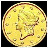 1851 Rare Gold Dollar NEARLY UNCIRCULATED