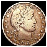 1915-S Barber Half Dollar LIGHTLY CIRCULATED