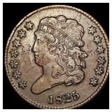 1825 Classic Head Half Cent NEARLY UNCIRCULATED