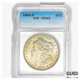 1888-S Morgan Silver Dollar ICG MS62