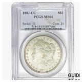 1883-CC Morgan Silver Dollar PCGS MS64