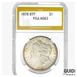 1878 8TF Morgan Silver Dollar PGA MS63