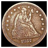 1877 Seated Liberty Quarter LIGHTLY CIRCULATED