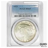 1923 Silver Peace Dollar PCGS MS65