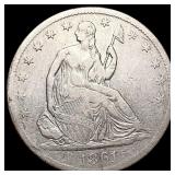 1861-S Seated Liberty Half Dollar LIGHTLY