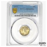 1923 Mercury Silver Dime PCGS MS62 FB