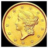 1853 Rare Gold Dollar NEARLY UNCIRCULATED