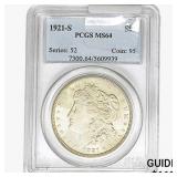 1921-S Morgan Silver Dollar PCGS MS64