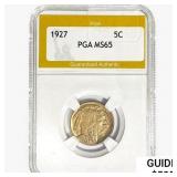 1927 Buffalo Nickel PGA MS65