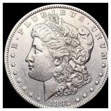 1892 Morgan Silver Dollar CLOSELY UNCIRCULATED